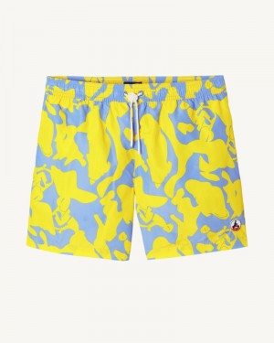 JOTT Biarritz Swim Shorts Erkek Camo Pembe Turuncu | ABU-6056