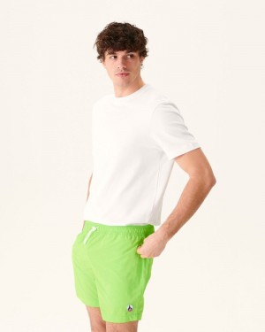 JOTT Biarritz Swim Shorts Erkek Yeşil Beyaz | VXN-5799