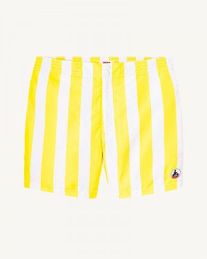 JOTT Deauville Stripe Swim Shorts Erkek Yeşil Beyaz | YGQ-7086