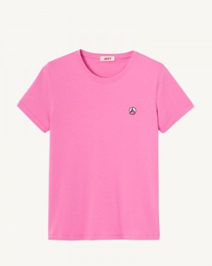 JOTT Rosas Round Neck Tişört Kadın Pembe | DXV-7227