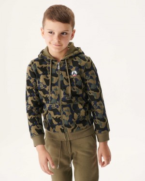 JOTT Tijuana Kapüşonlu Sweatshirt Çocuk Camo Baskılı | PTH-9230