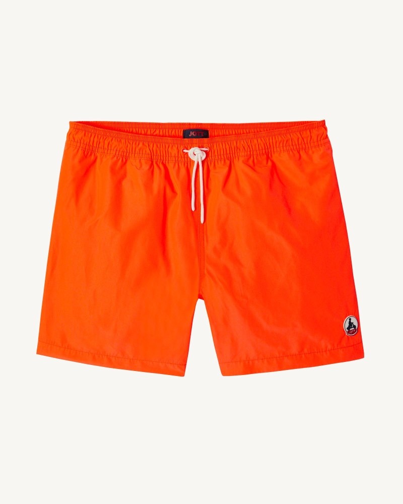 JOTT Biarritz Neon Swim Shorts Erkek Turuncu Limon | RNA-2830