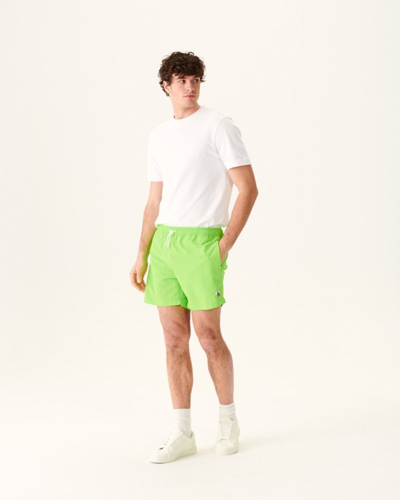 JOTT Biarritz Swim Shorts Erkek Yeşil Beyaz | VXN-5799