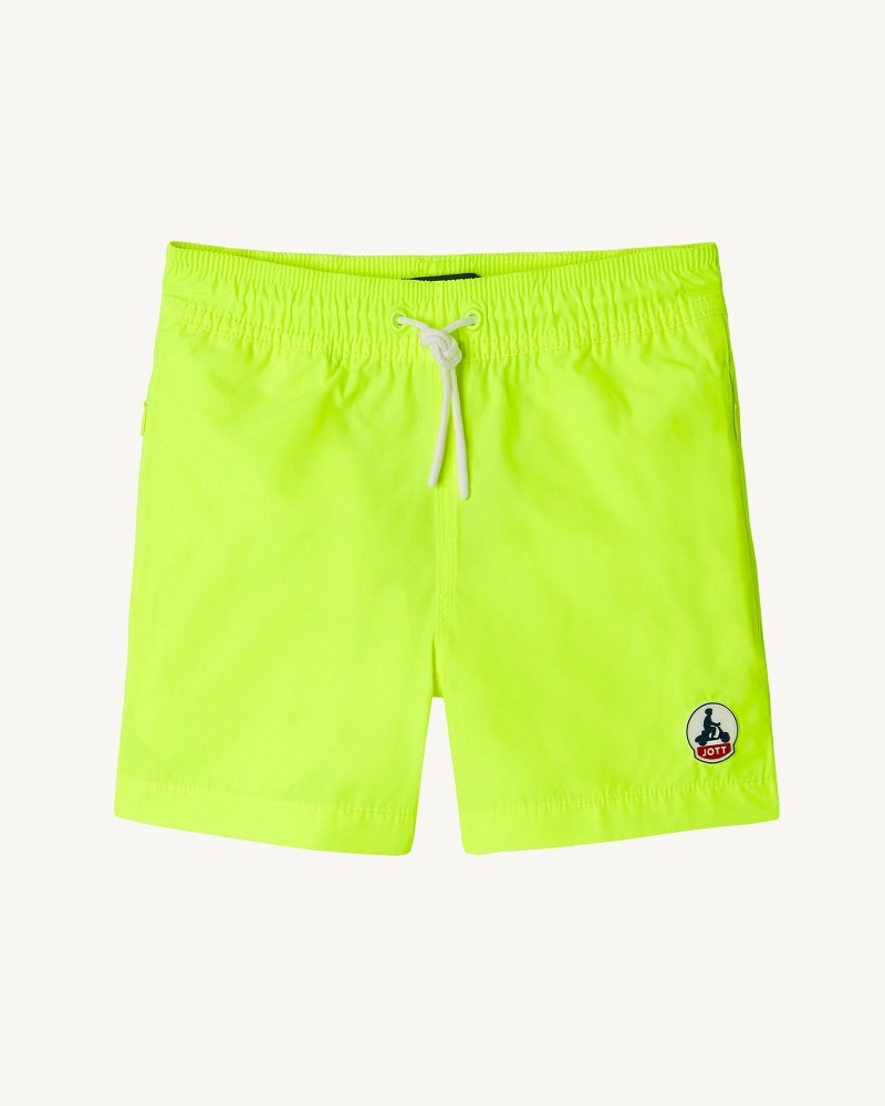 JOTT Cassis Neon Yellow Swim Shorts Çocuk Lacivert | CJX-7664