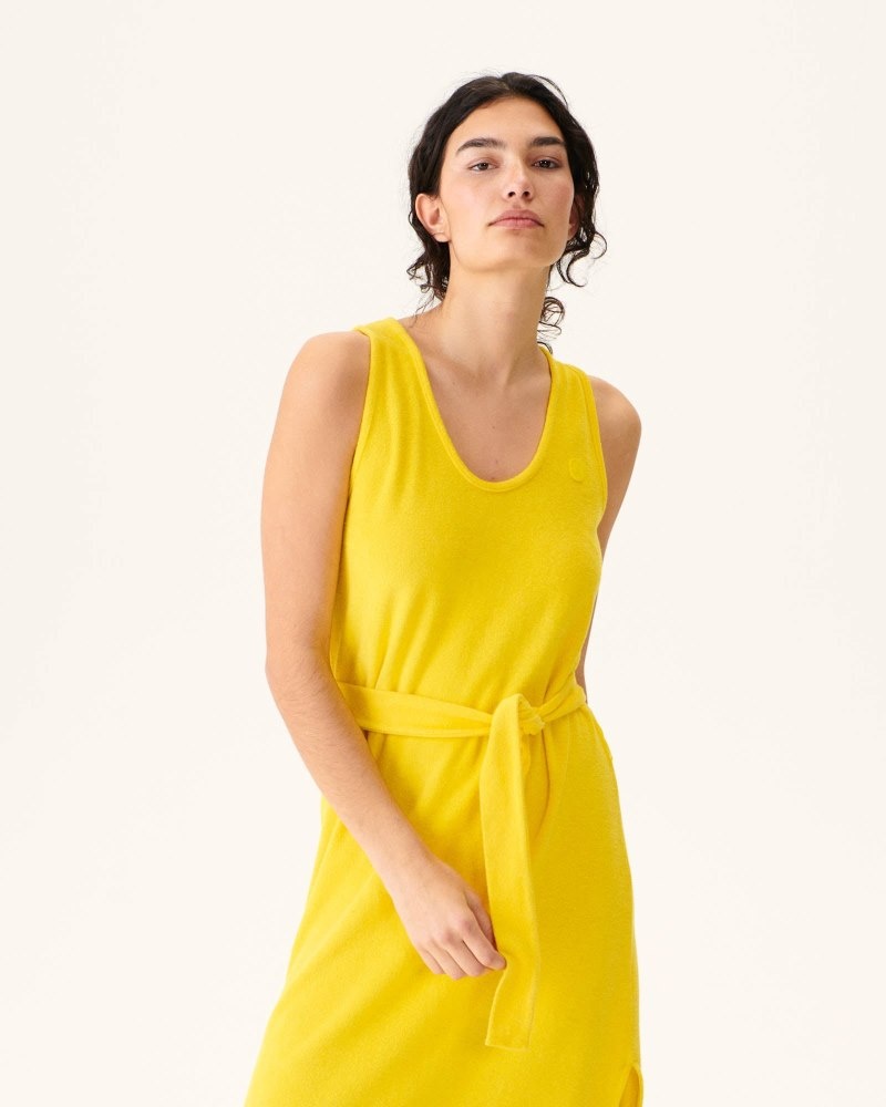 JOTT Citron Ibiza Long Belted Terry Elbise Kadın Lacivert | OBP-1246