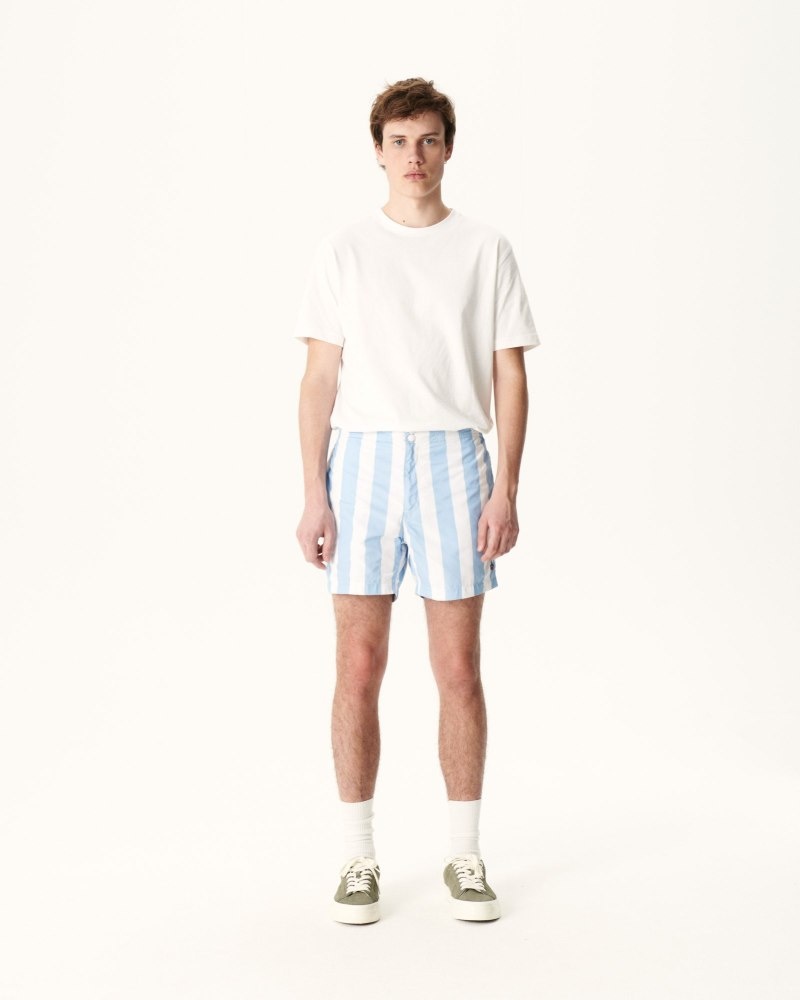 JOTT Deauville Stripe Swim Shorts Erkek Kırmızı Beyaz | MQW-0620