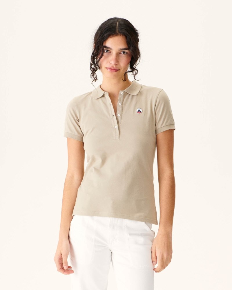 JOTT Franca Beige Polo Gömlek Kadın Bej Rengi | HGI-0806