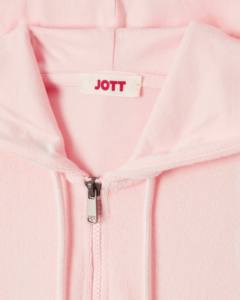 JOTT Meg Light Pink Toweling Elbise Kadın Beyaz | XEJ-9922