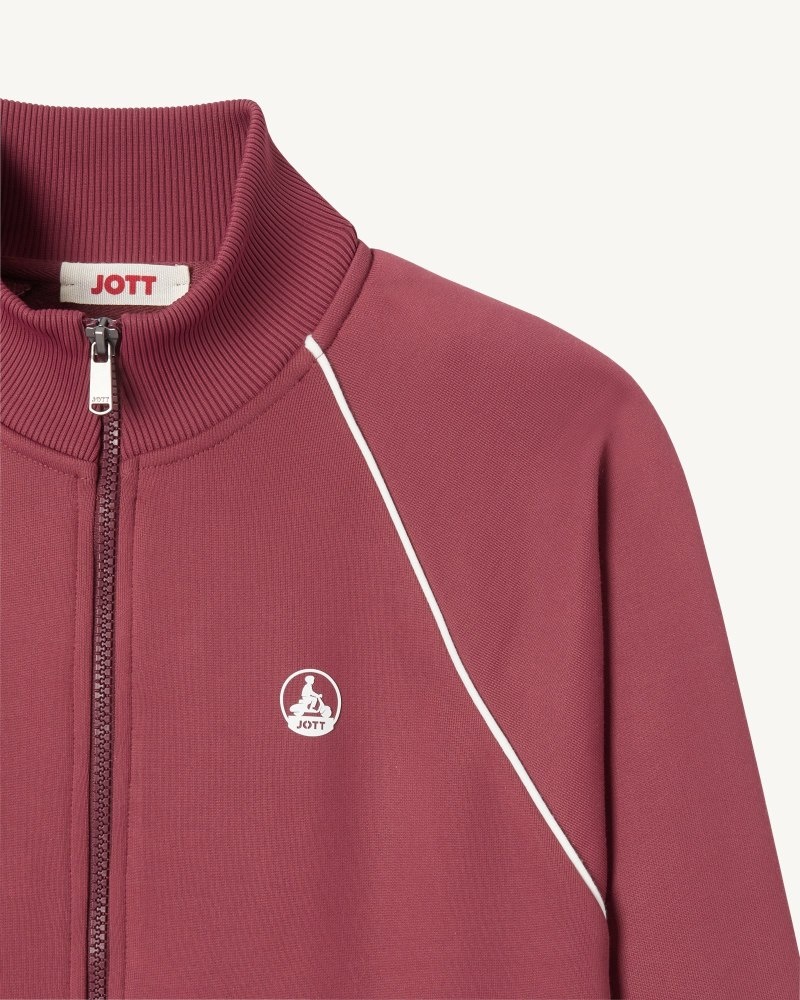 JOTT Rocha Organic Pamuklu Zipped Ceket Kadın Bordo | EGS-9474