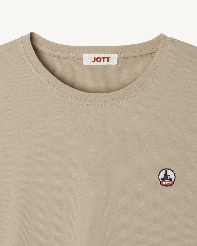 JOTT Rosas Round Neck Tişört Kadın Bej Rengi | PSK-6943