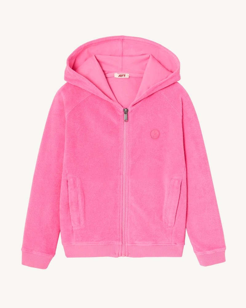 JOTT Volta Pamuklu Terry Zipped Ceket Çocuk Pembe | GWM-0934